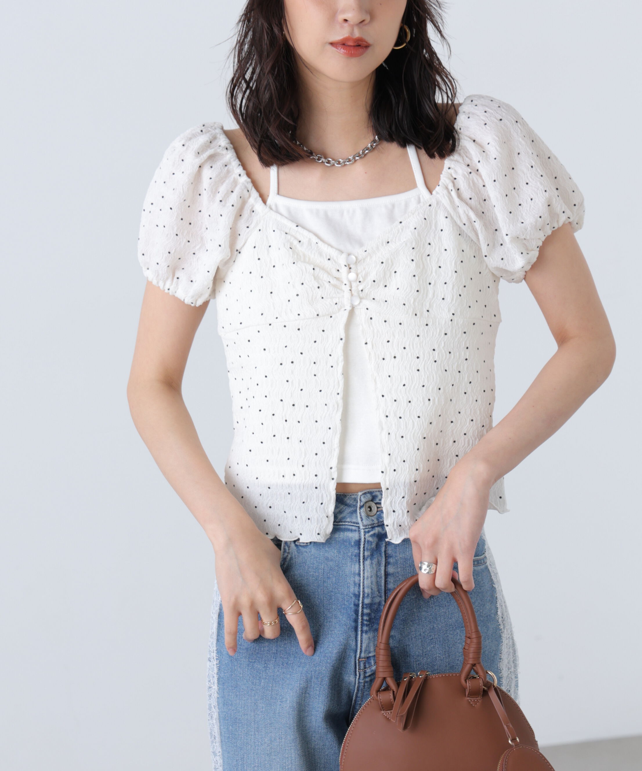  「ホルターレイヤードカットソー」|Tシャツ・カットソー|