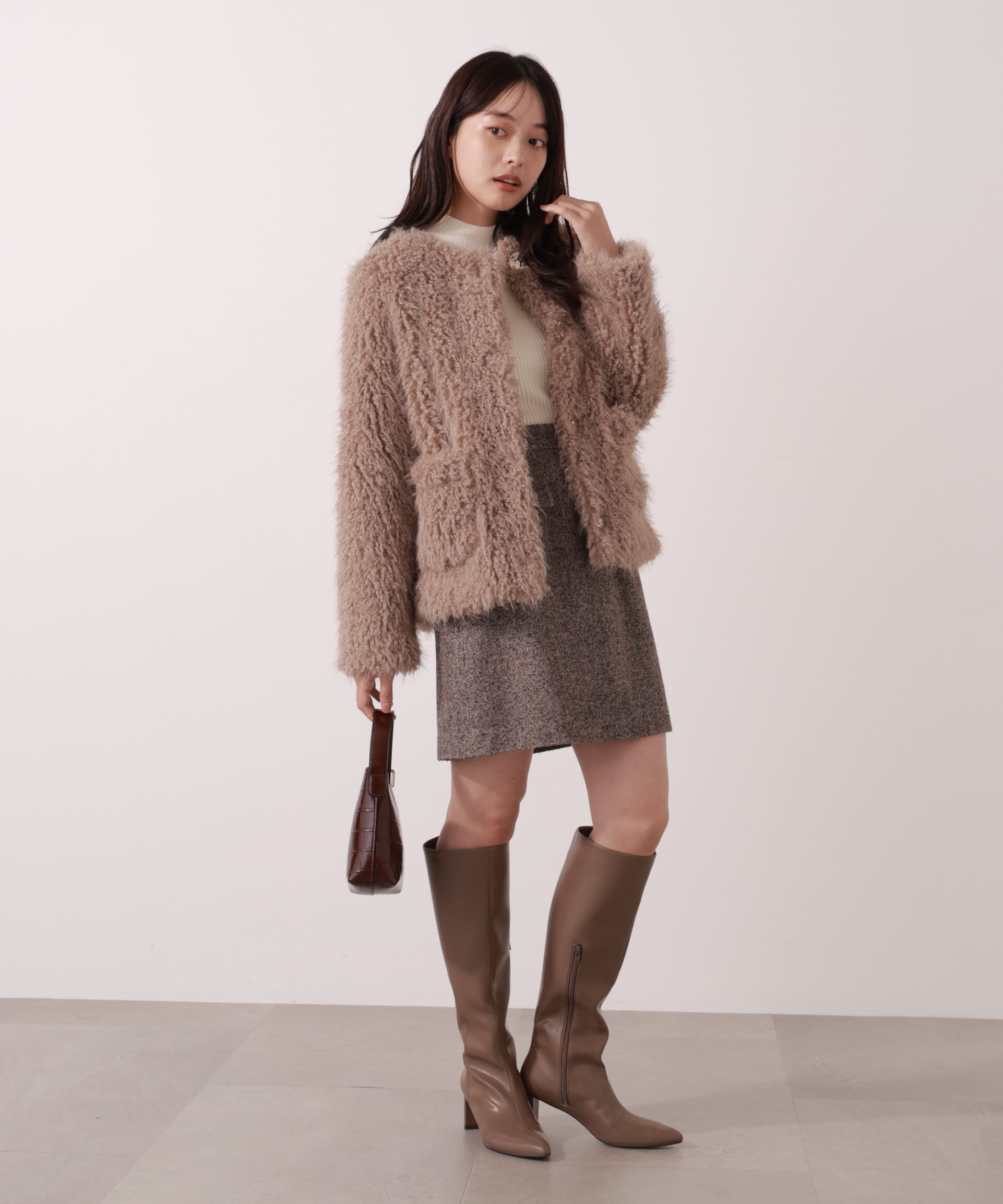 PROPORTION BODY DRESSING「ツイードミニスカート」|スカート|