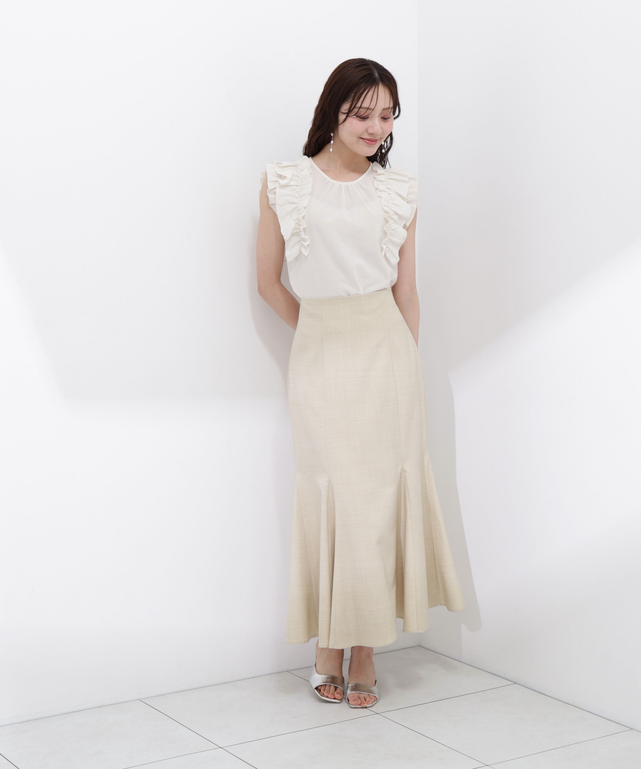 PROPORTION BODY DRESSING「＜青島心さん着用＞ハイウエストマーメイドスカート」|スカート|