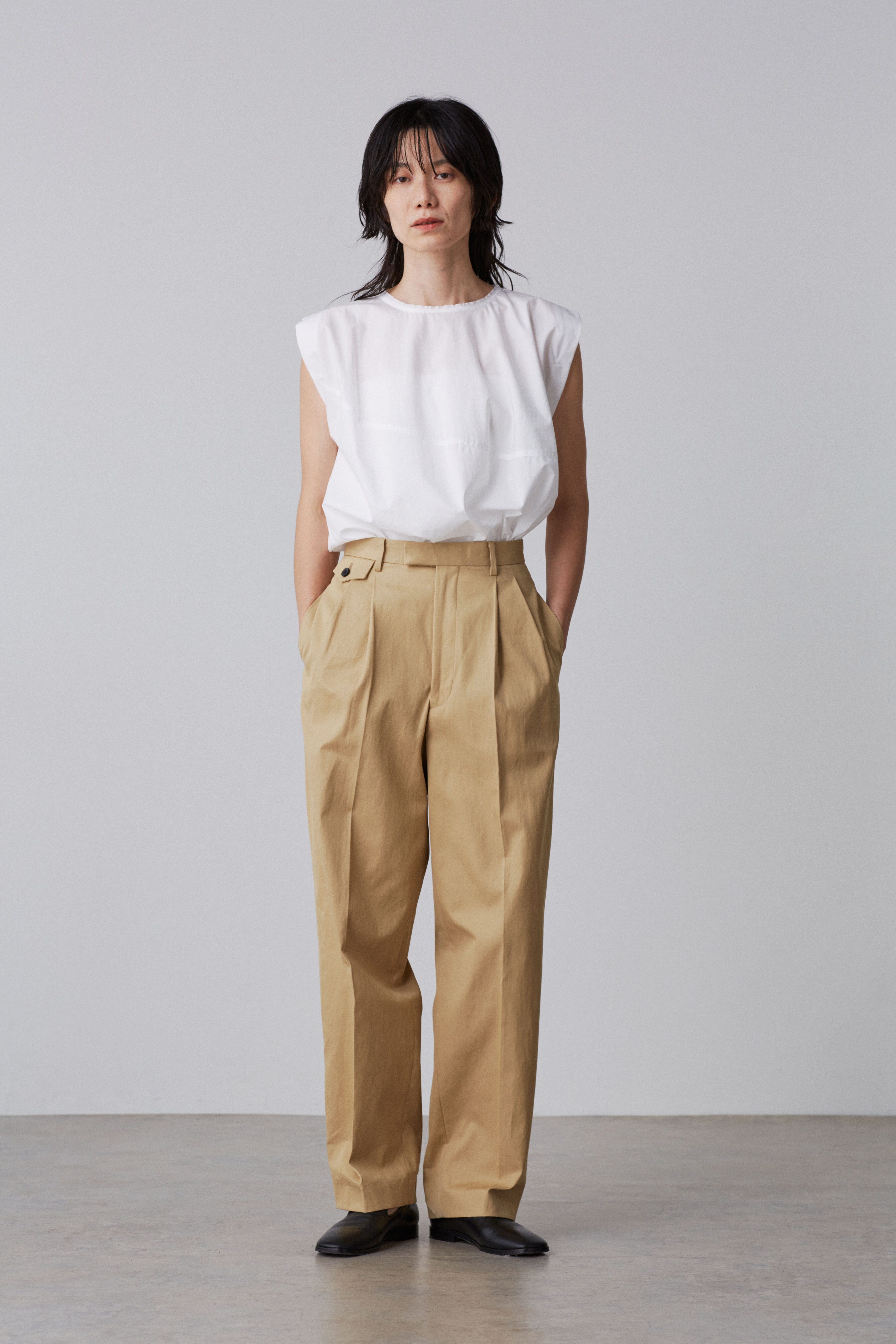 YLEVE 「YLEVE / SUVIN COTTON TYPEWRITER PULL OVER BLOUSE」|シャツ・ブラウス|