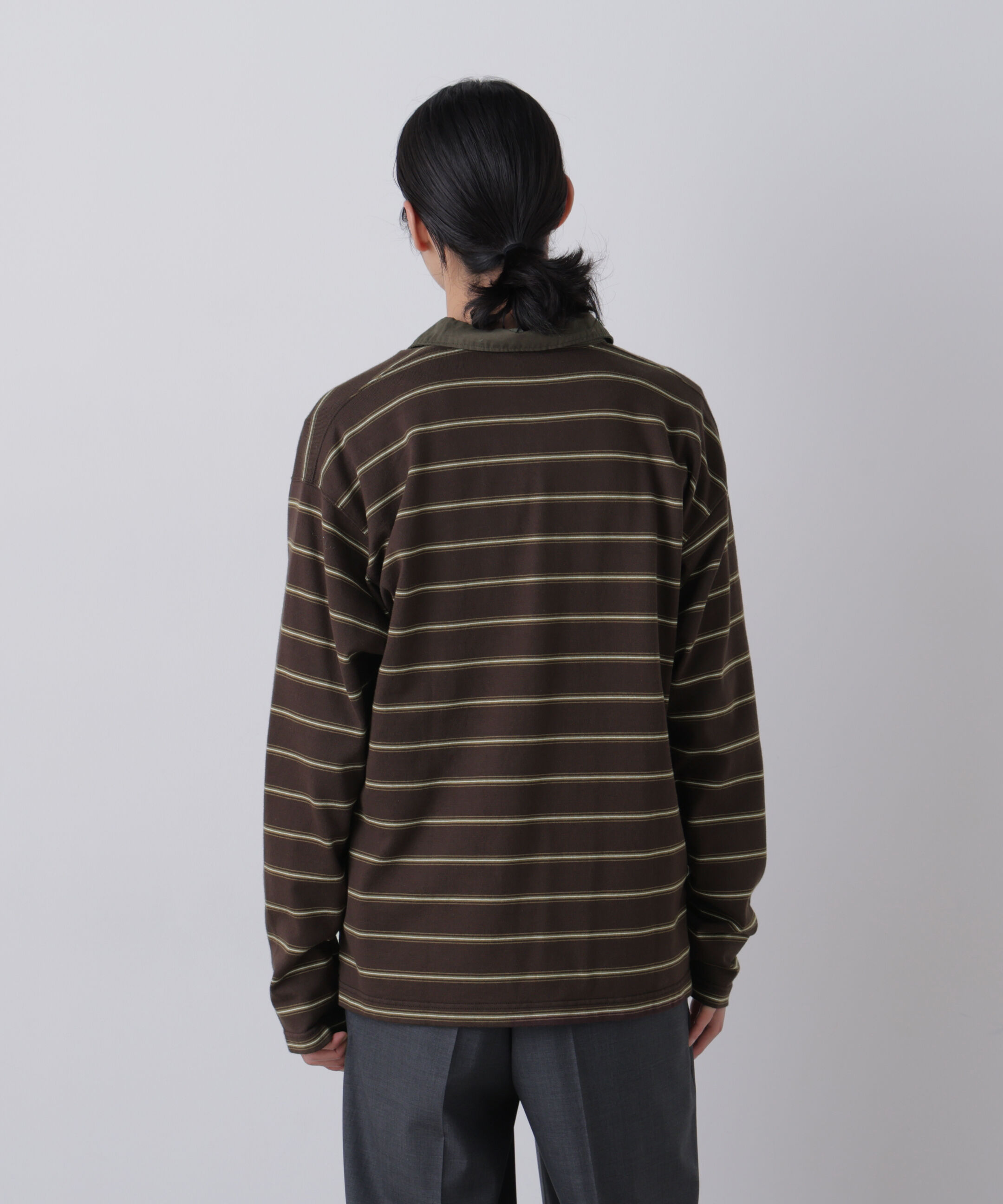 YLEVE 「YLEVE / HEAVYWEIGHT SOFT JERSEY BORDER RUGGER SHIRT」|Tシャツ・カットソー|
