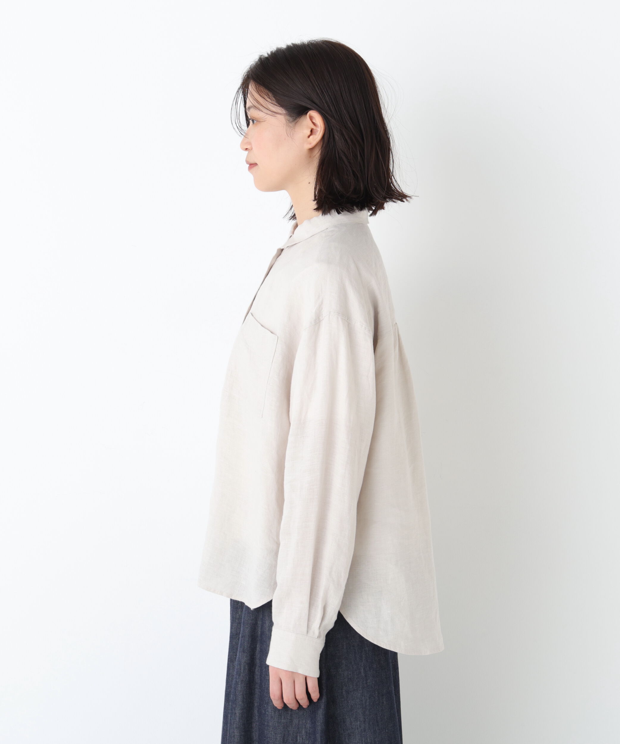  「◆《名品 / リネン100% / 洗える》 ハードマンリネンシャツ」|シャツ・ブラウス|