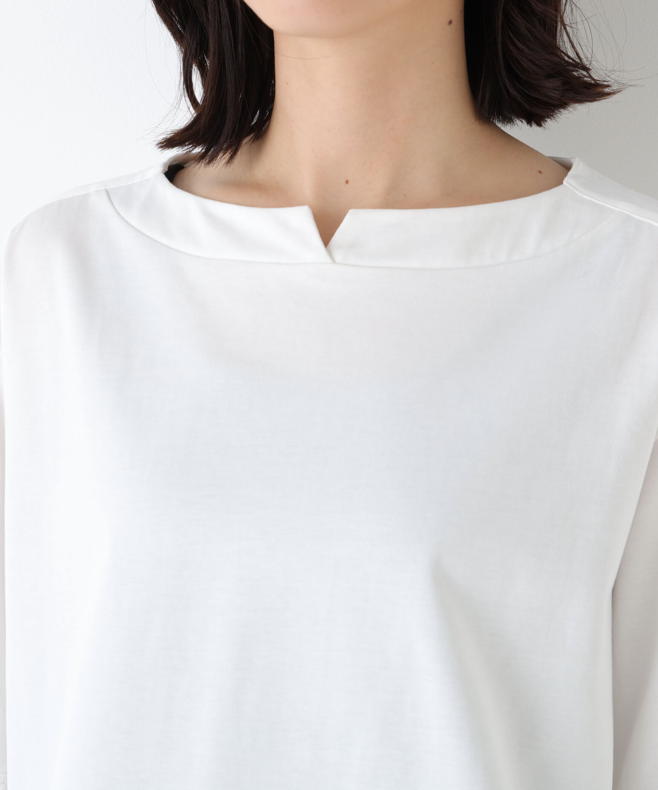  「◆袖レース強撚糸ＴＯＰＳ」|Tシャツ・カットソー|