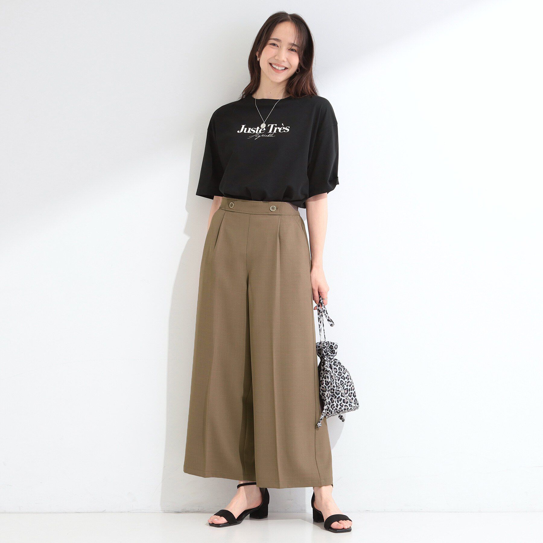 SHOO･LA･RUE「【ひんやり/着丈選べる/洗濯後しわになりにくい/S-LL】大人の上品シルエット センタープレスタック」|その他|