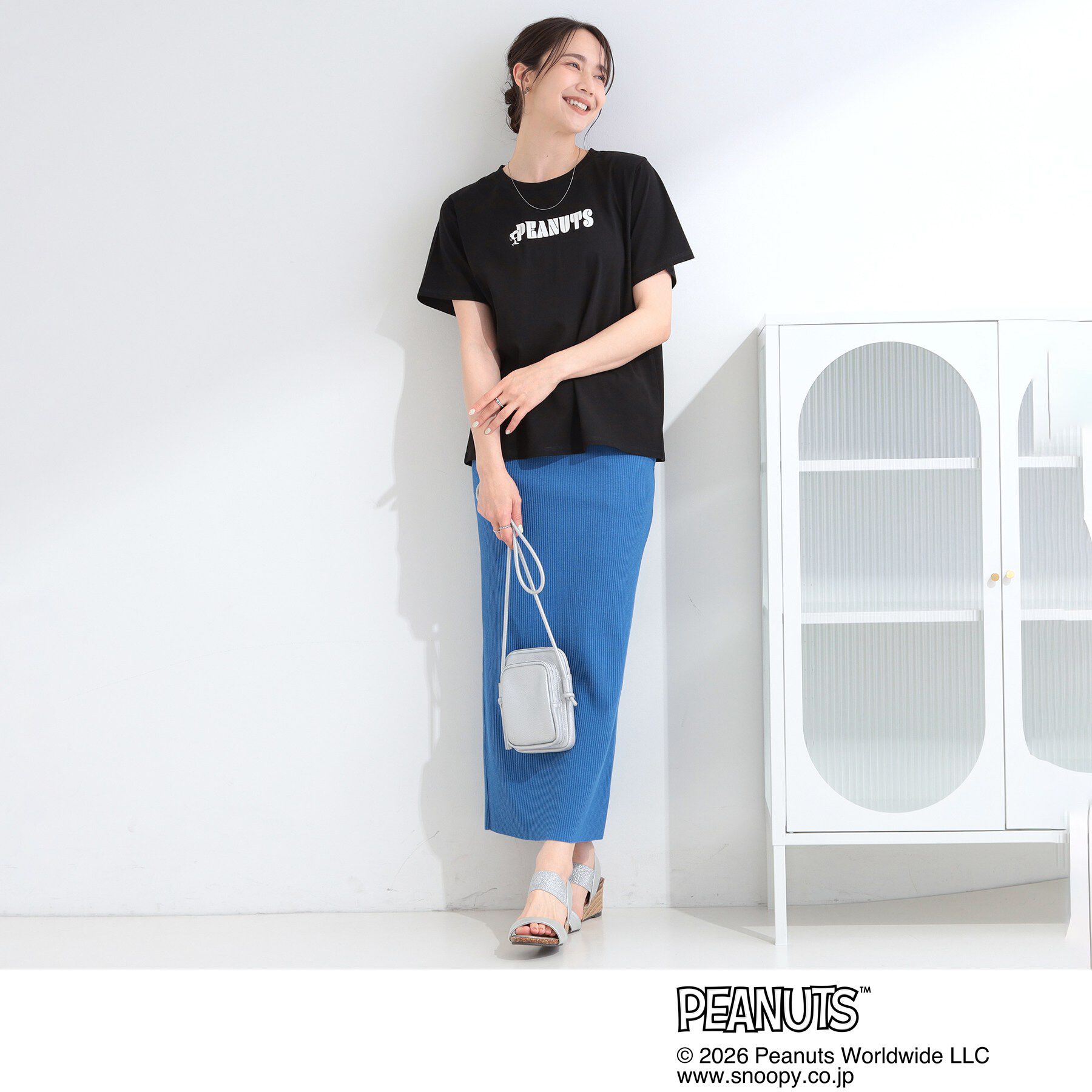 SHOO･LA･RUE「【PEANUTS】ひんやりプリントTシャツ」|Tシャツ・カットソー|