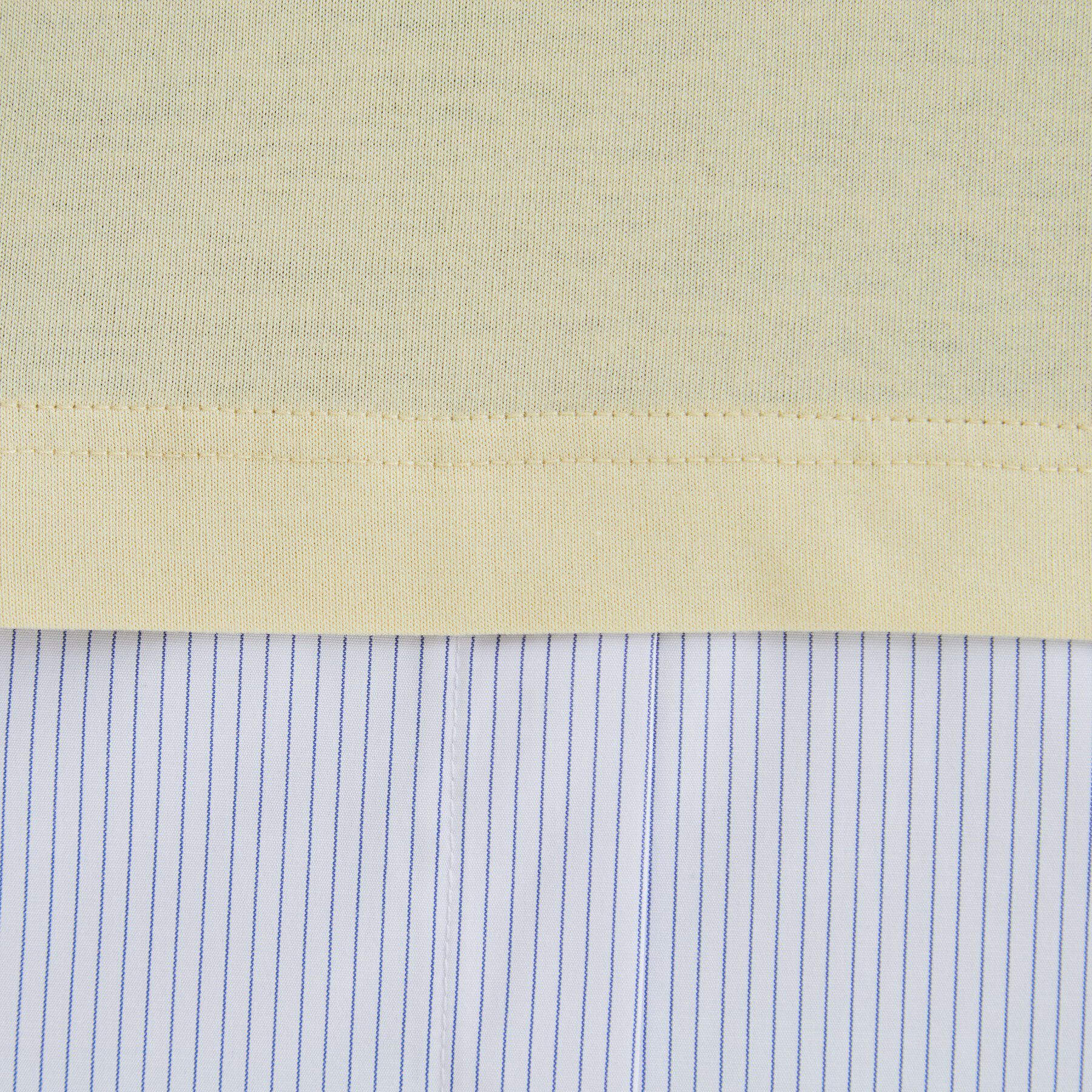 SHOO･LA･RUE「【インせず着られる/二の腕隠れる】重ね着風 シャツドッキングトップス」|Tシャツ・カットソー|