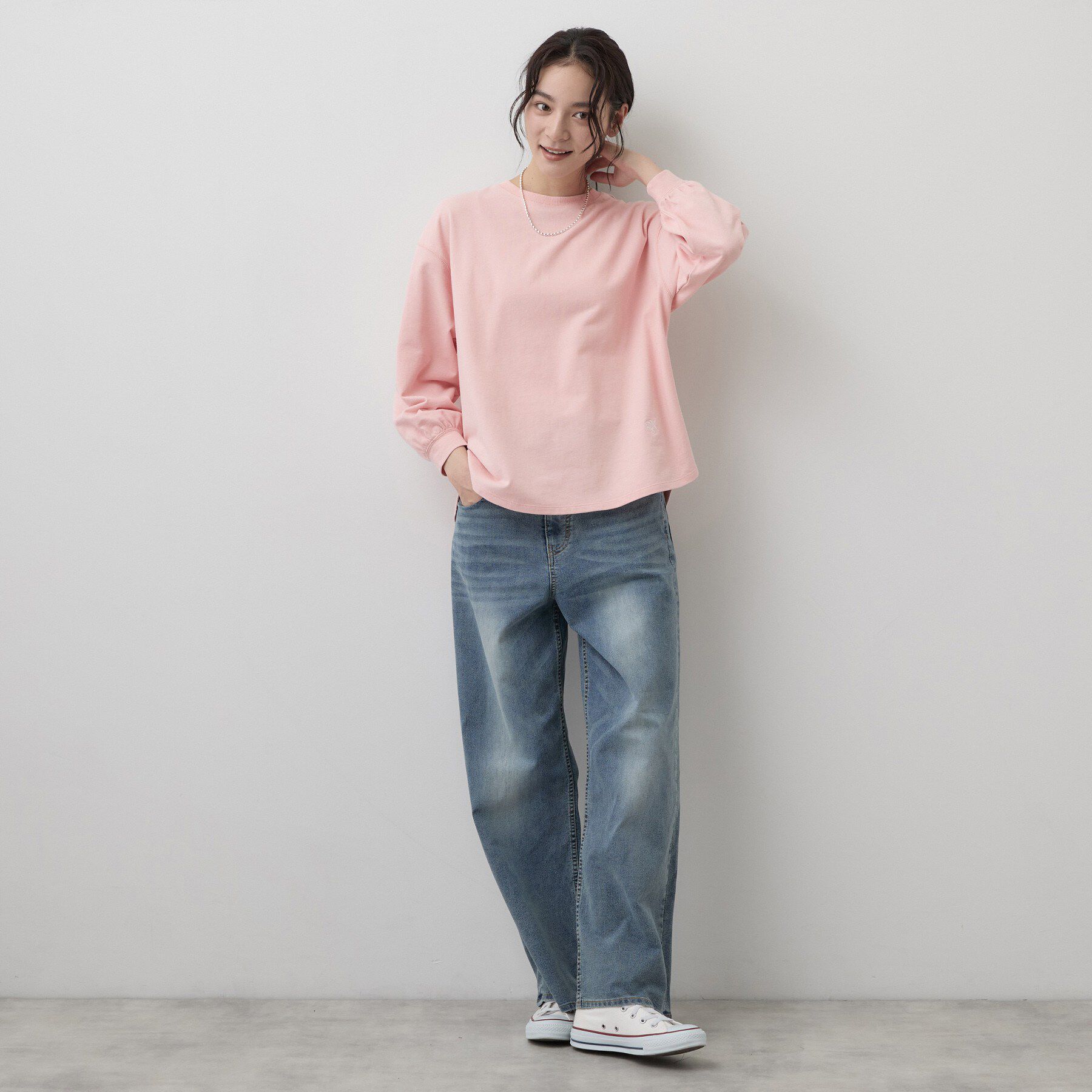 Dessin「バックヘンリーカットソー長袖」|Tシャツ・カットソー|