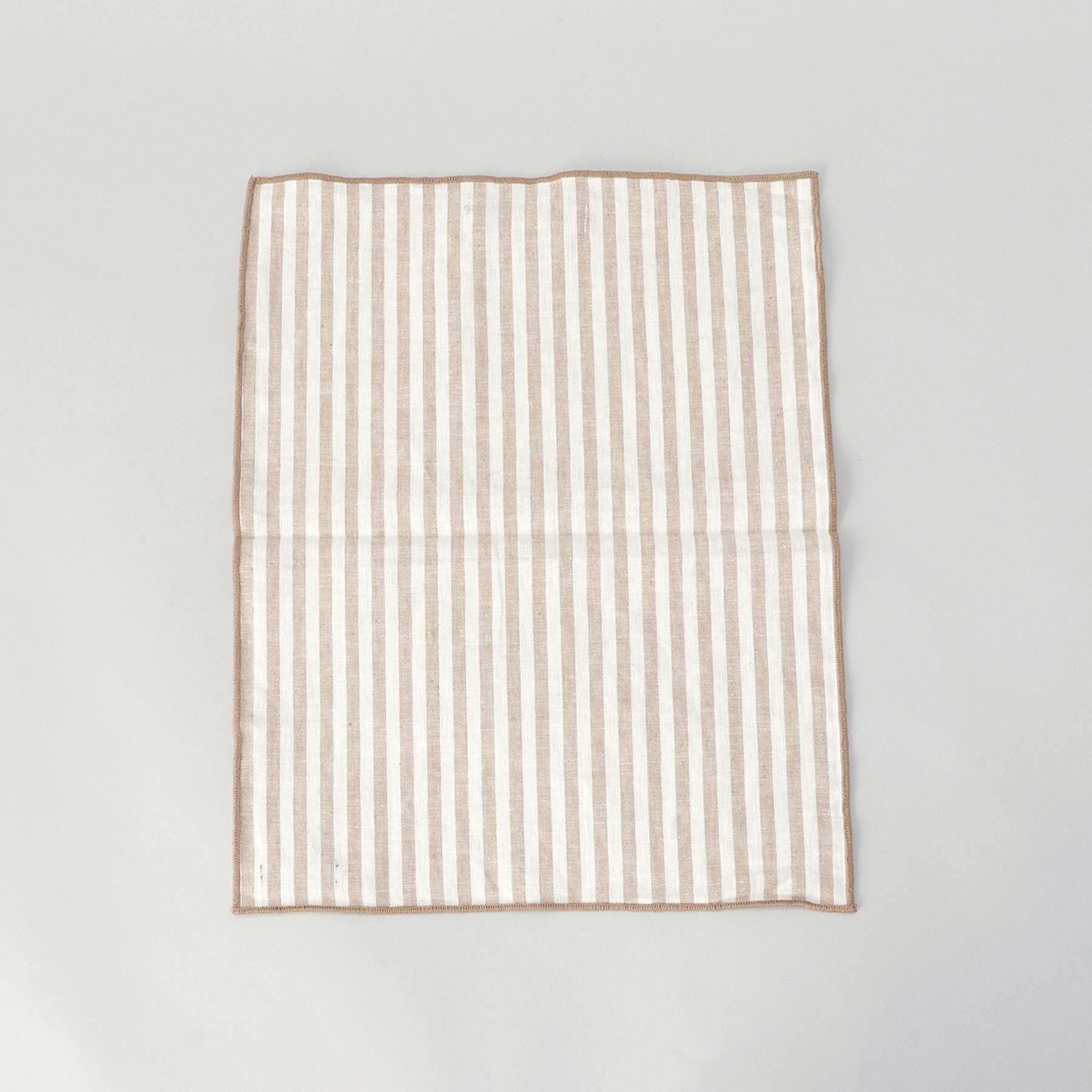 212 KITCHEN STORE「ブロックストライプ リネンコットン キッチンクロス S 30x40cm NT ＜212Kオリジナル＞」|食器・キッチングッズ|