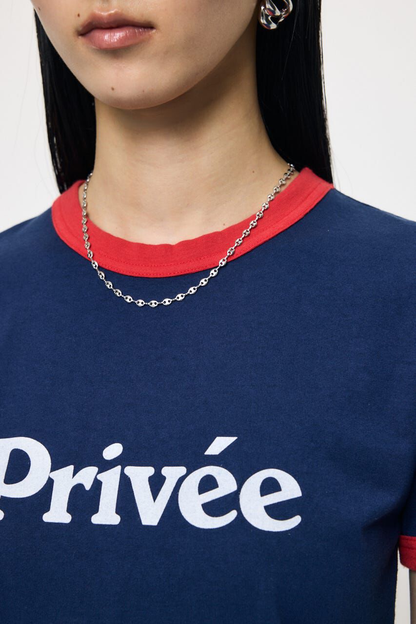 MOUSSY「PRIVEE RINGER Tシャツ」|Tシャツ・カットソー|