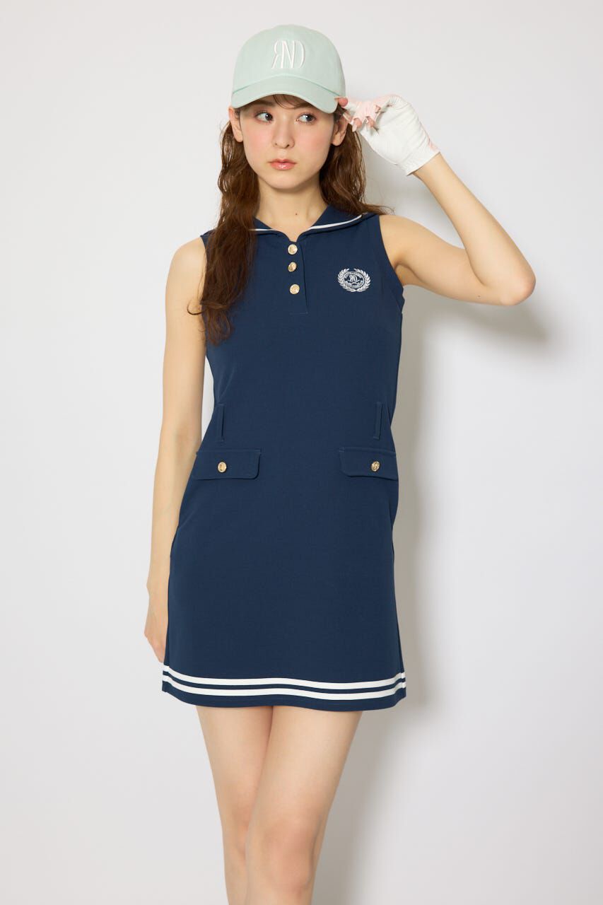 rienda「セーラーカラーカットワンピース」|ワンピース|