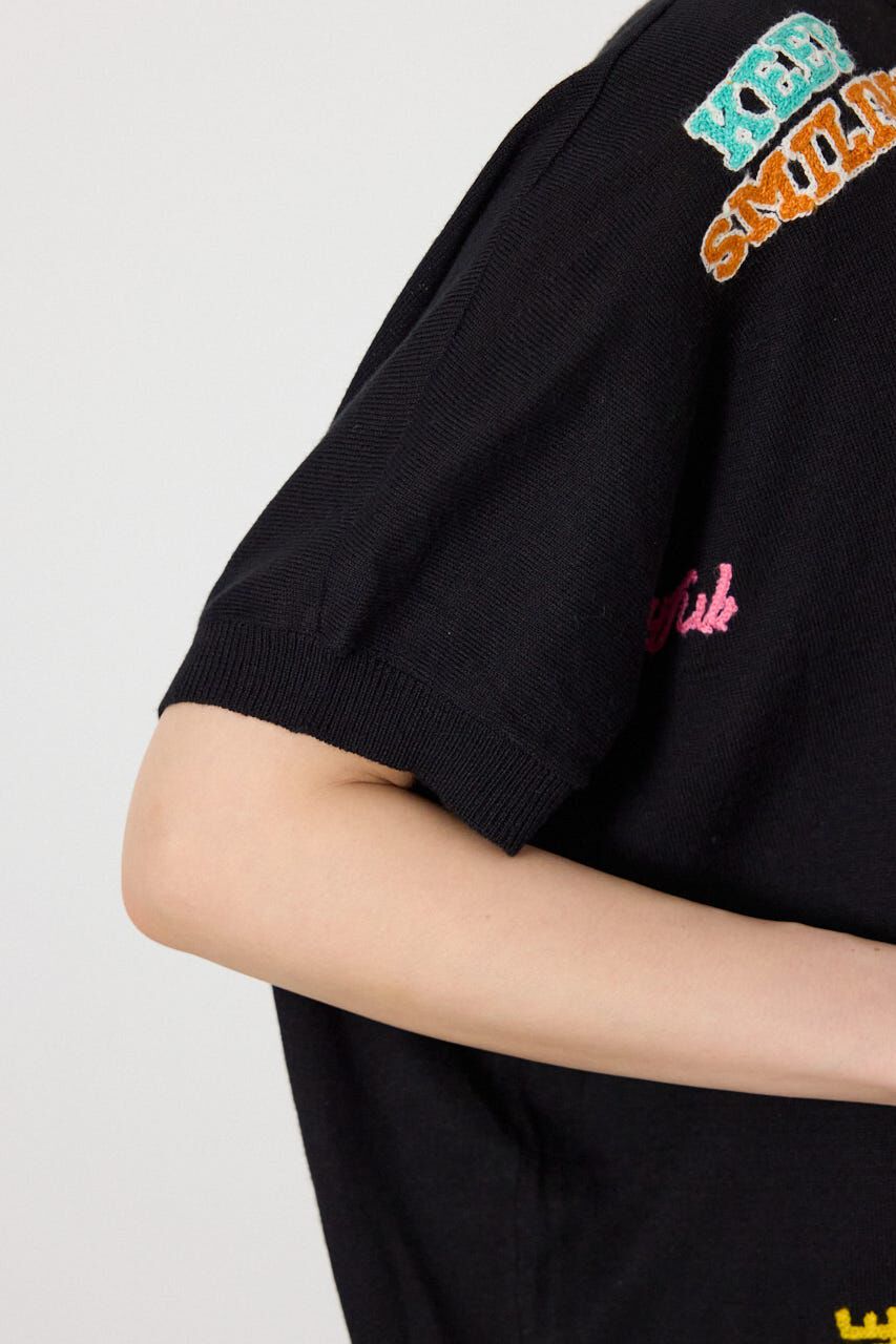 RODEO CROWNS「G.V embroideryニットトップス」|ニット・セーター|