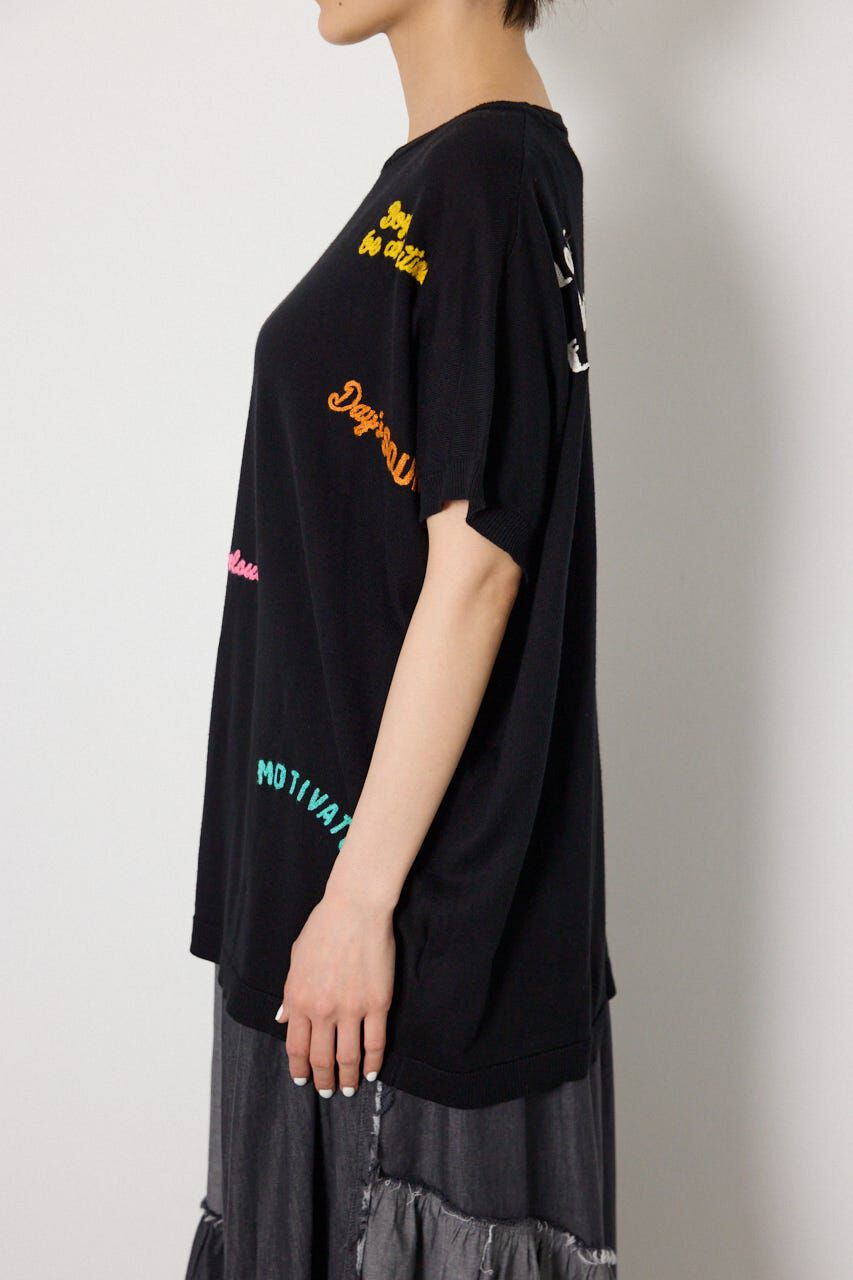 RODEO CROWNS「G.V embroideryニットトップス」|ニット・セーター|
