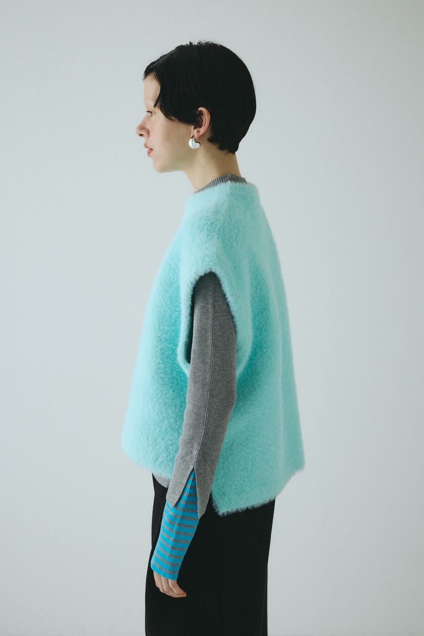HeRIN.CYE「Shaggy knit vest」|ニット・セーター|