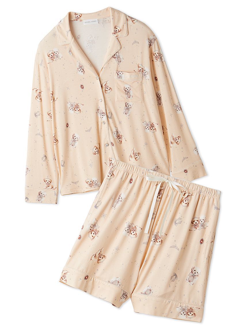 SNIDEL HOME「【WEB限定】【セット商品】DOG開襟シャツ＆カットショートパンツSET」|ルームウェア|PCH