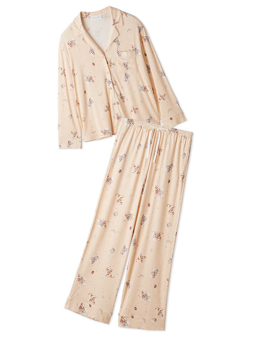 SNIDEL HOME「【WEB限定】【セット商品】DOG開襟シャツ＆カットロングパンツSET」|ルームウェア|PCH