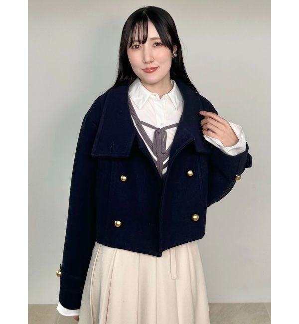 MERCURYDUO「シャツドッキングチルデンニット」|ニット・セーター|