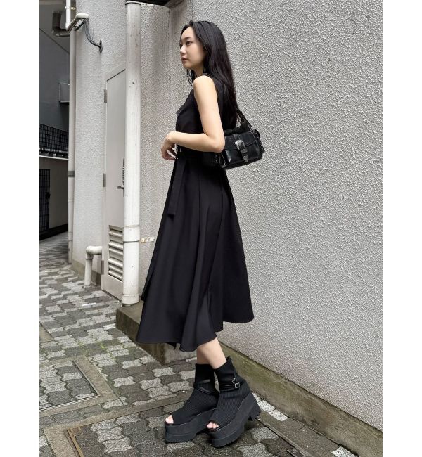 MURUA「ライダースライクアシメワンピース」|ワンピース|