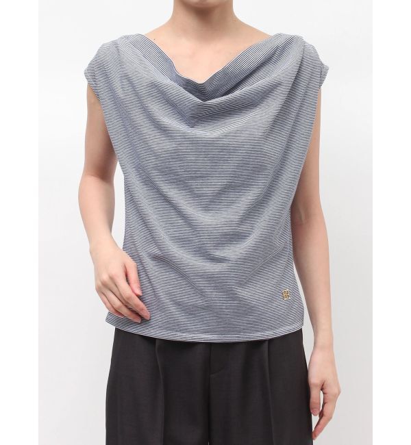 LAGUNAMOON「【接触冷感】オフショルドレープカットトップス」|Tシャツ・カットソー|