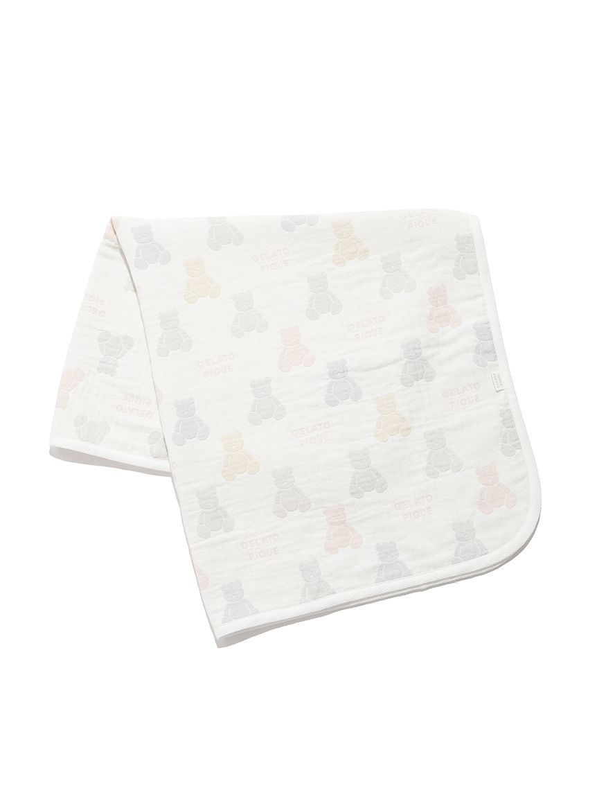 GELATO PIQUE KIDS & BABY「【ラッピング済み】【BABY】ベア３重ガーゼブランケット&ピローSET」|その他ベビー用品|