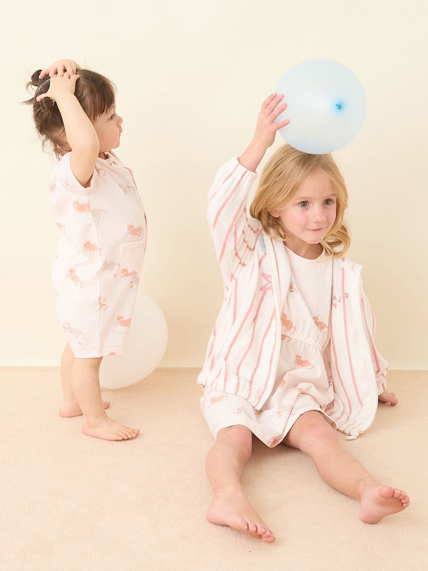 GELATO PIQUE KIDS & BABY「【KIDS】【UVカット】ストライプパイルパーカ」|パーカー|