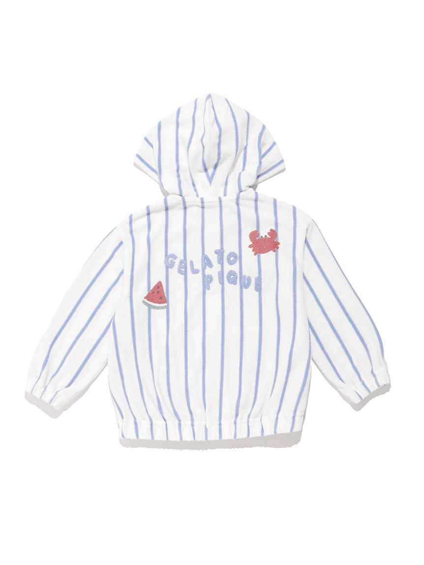 GELATO PIQUE KIDS & BABY「【KIDS】【UVカット】ストライプパイルパーカ」|パーカー|