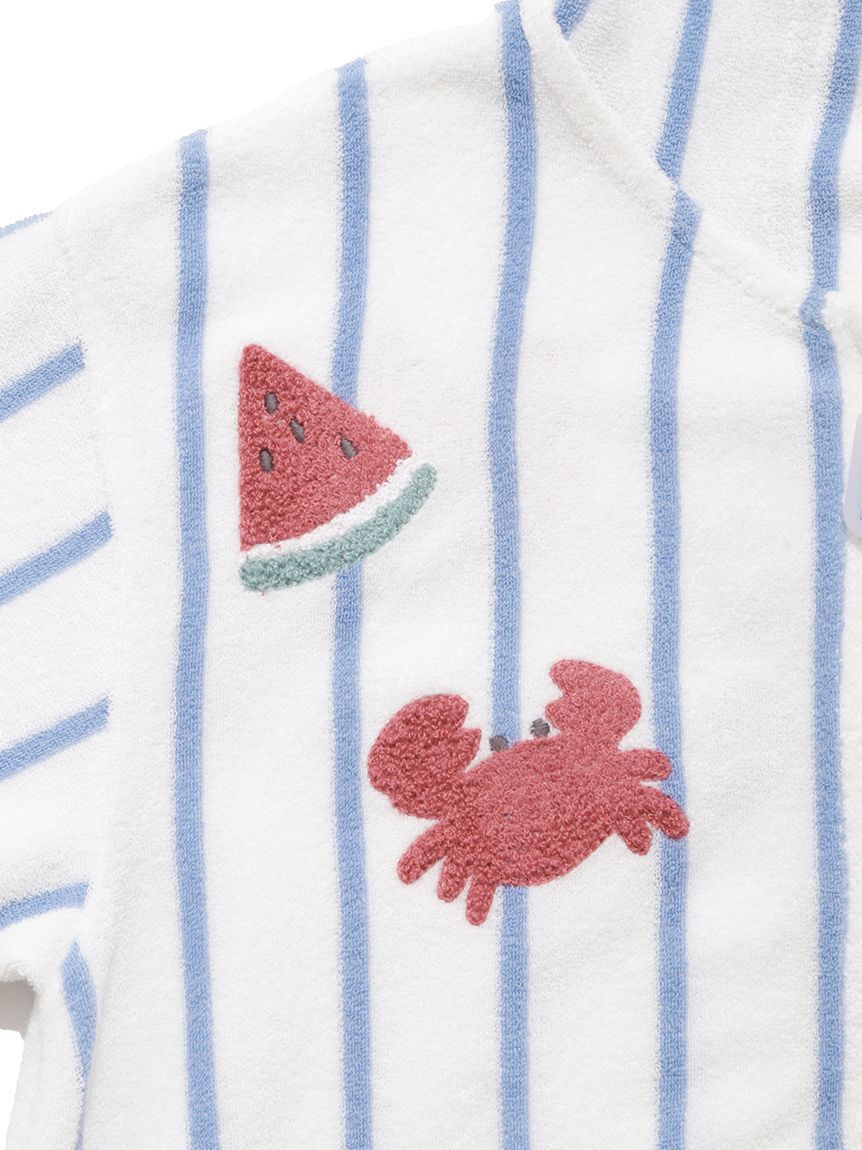 GELATO PIQUE KIDS & BABY「【KIDS】【UVカット】ストライプパイルパーカ」|パーカー|