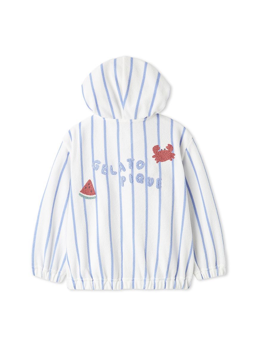 GELATO PIQUE KIDS & BABY「【KIDS】【UVカット】ストライプパイルパーカ」|パーカー|