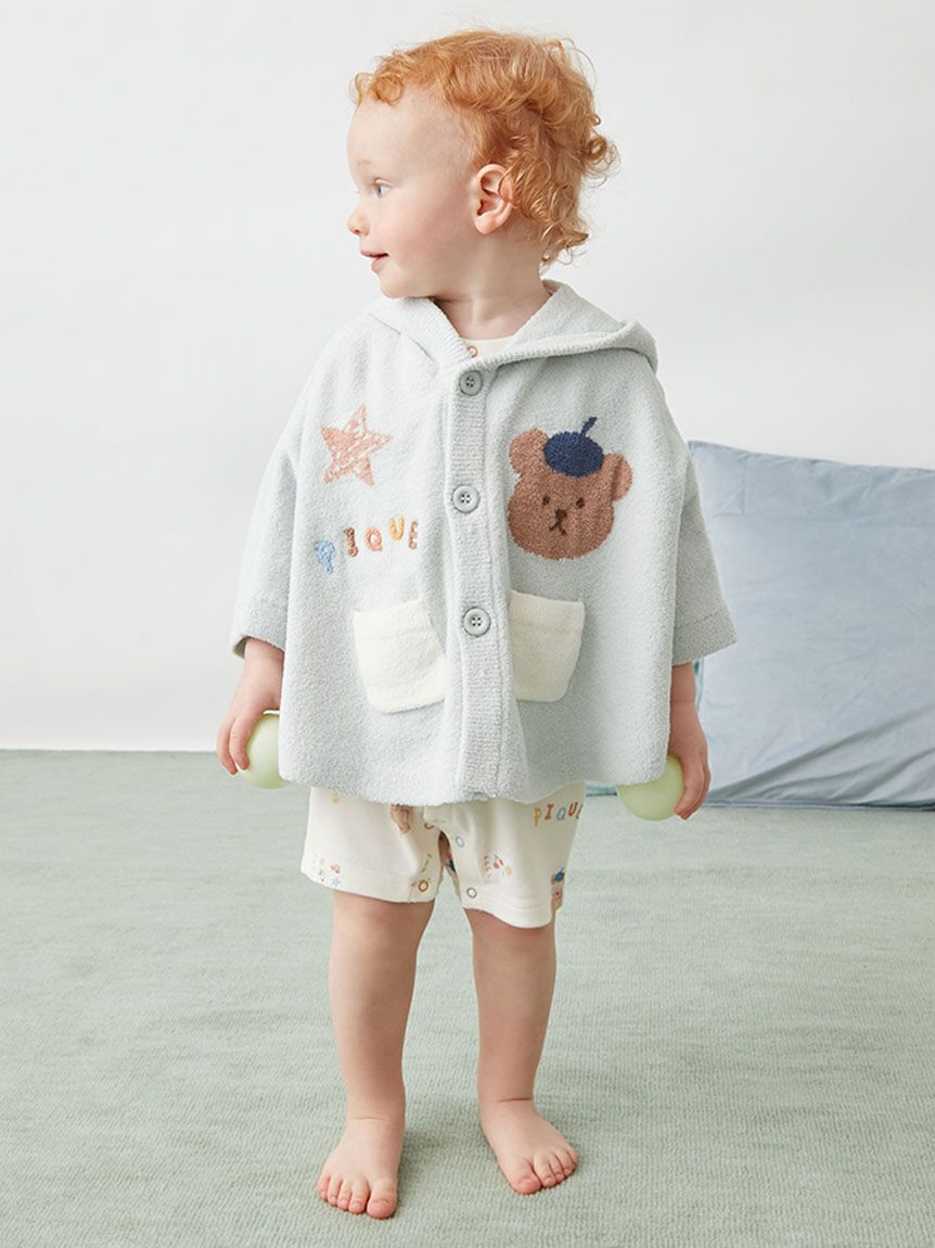 GELATO PIQUE KIDS & BABY「【BABY】ドローイングベア柄ロンパース」|ロンパース|