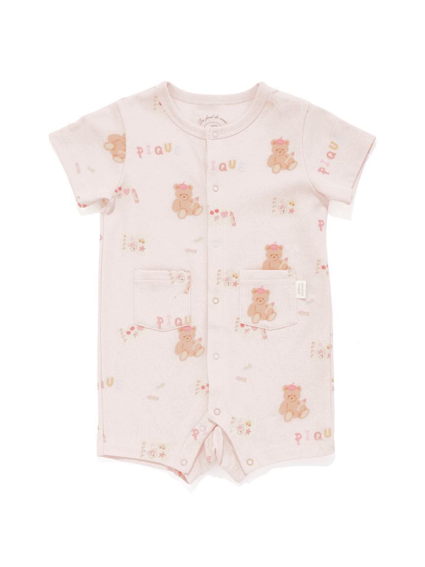 GELATO PIQUE KIDS & BABY「【BABY】ドローイングベア柄ロンパース」|ロンパース|