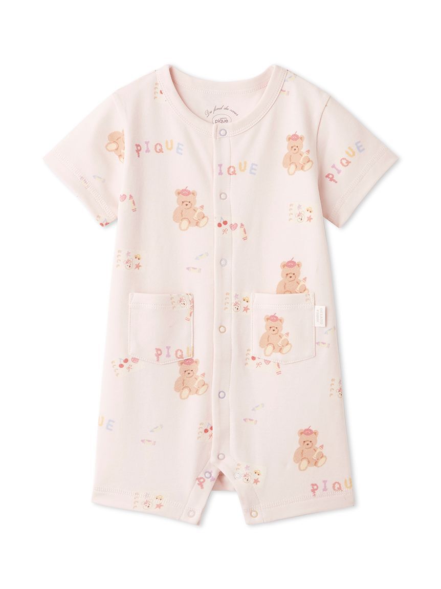 GELATO PIQUE KIDS & BABY「【BABY】ドローイングベア柄ロンパース」|ロンパース|