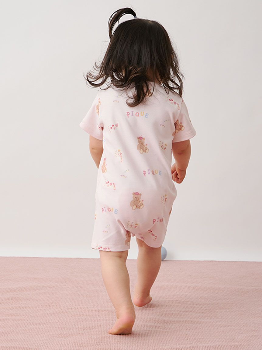 GELATO PIQUE KIDS & BABY「【BABY】ドローイングベア柄ロンパース」|ロンパース|
