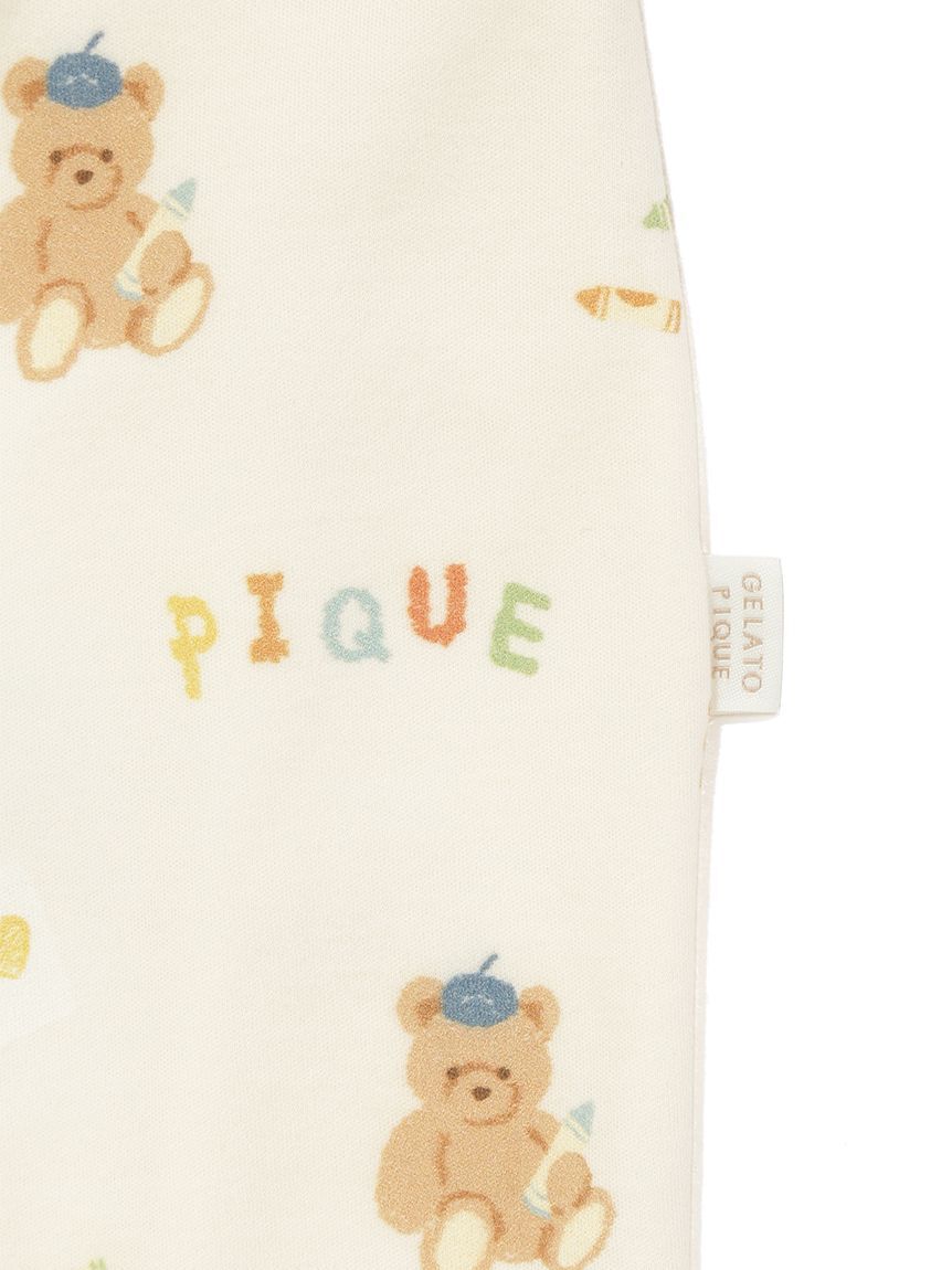 GELATO PIQUE KIDS & BABY「【新生児】ドローイングベア柄2WAYオール」|ロンパース|
