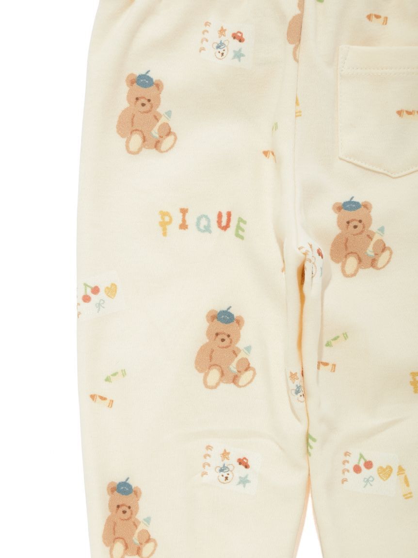 GELATO PIQUE KIDS & BABY「【BABY】ドローイングベア柄ロングパンツ」|その他ベビーウェア|