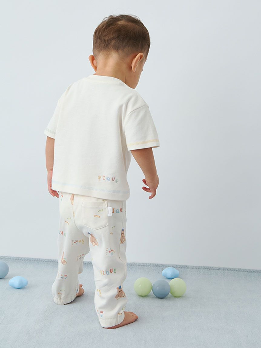 GELATO PIQUE KIDS & BABY「【BABY】ドローイングベア柄ロングパンツ」|その他ベビーウェア|