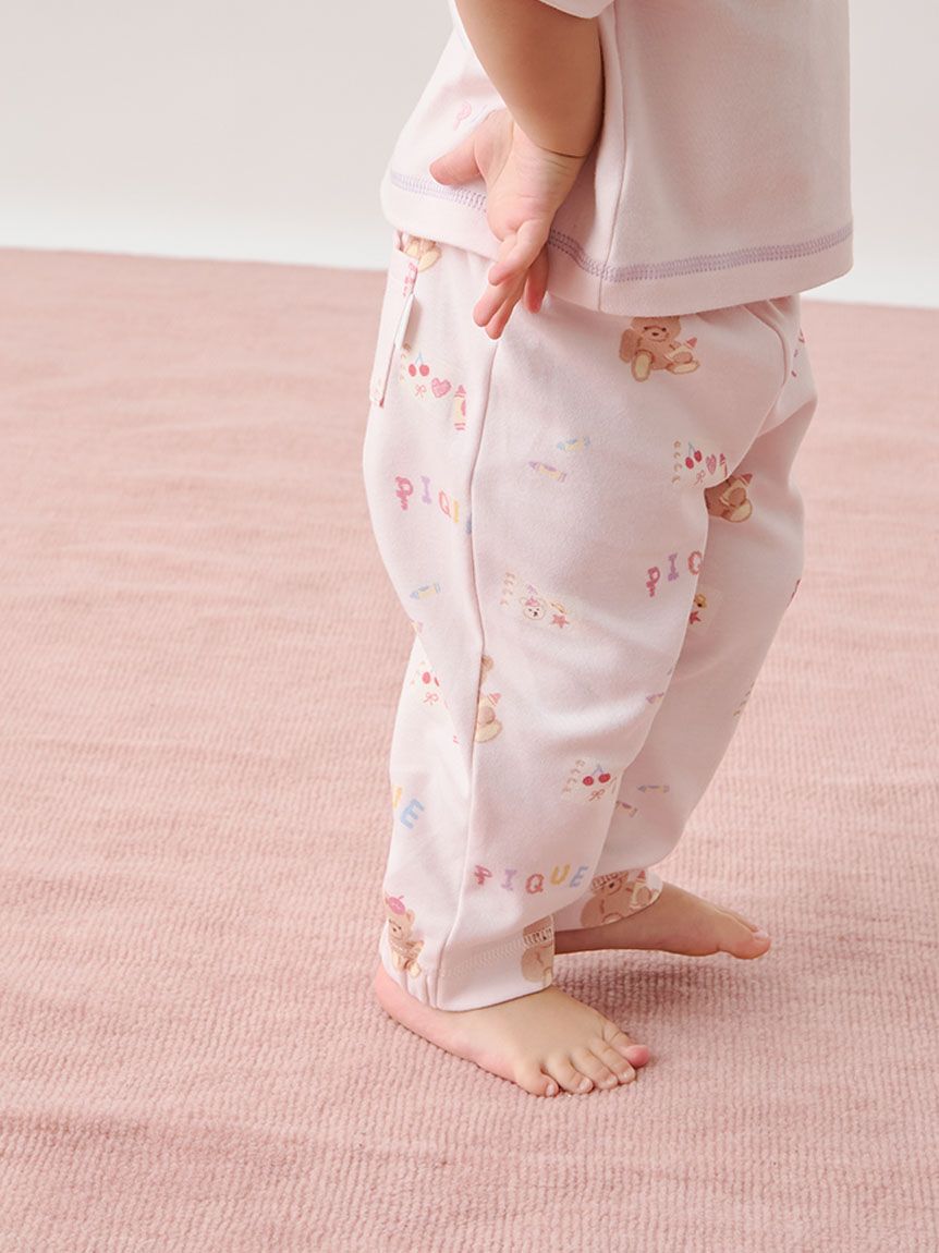 GELATO PIQUE KIDS & BABY「【BABY】ドローイングベア柄ロングパンツ」|その他ベビーウェア|