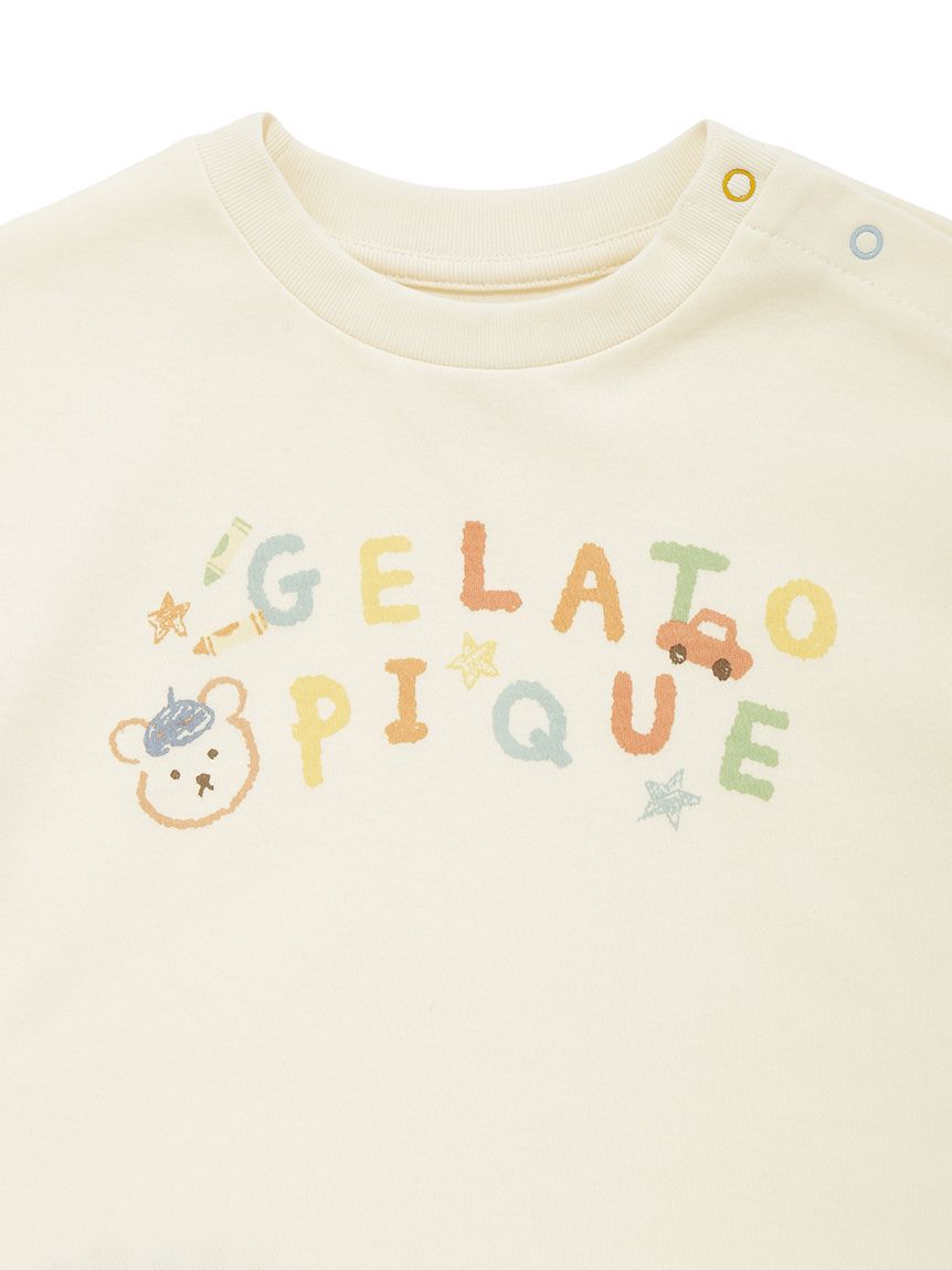 GELATO PIQUE KIDS & BABY「【BABY】ドローイングベアワンポイントTシャツ」|その他ベビーウェア|