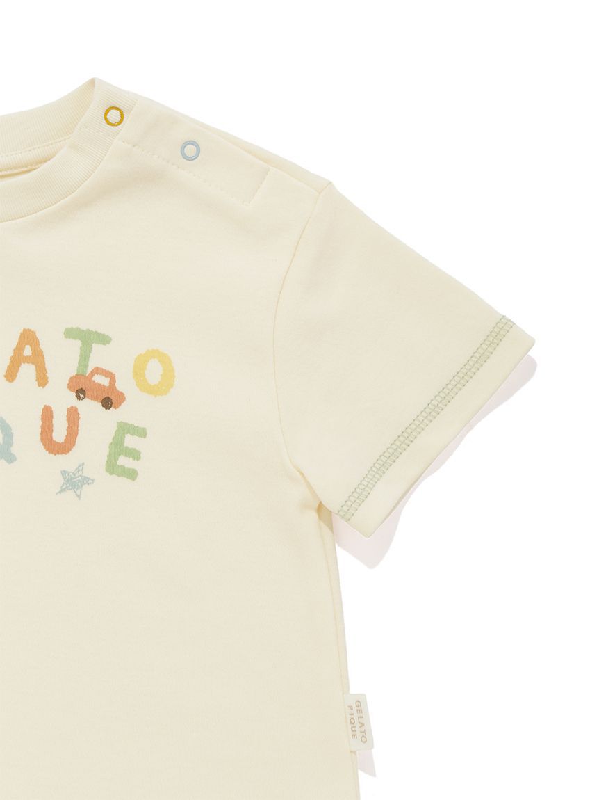 GELATO PIQUE KIDS & BABY「【BABY】ドローイングベアワンポイントTシャツ」|その他ベビーウェア|