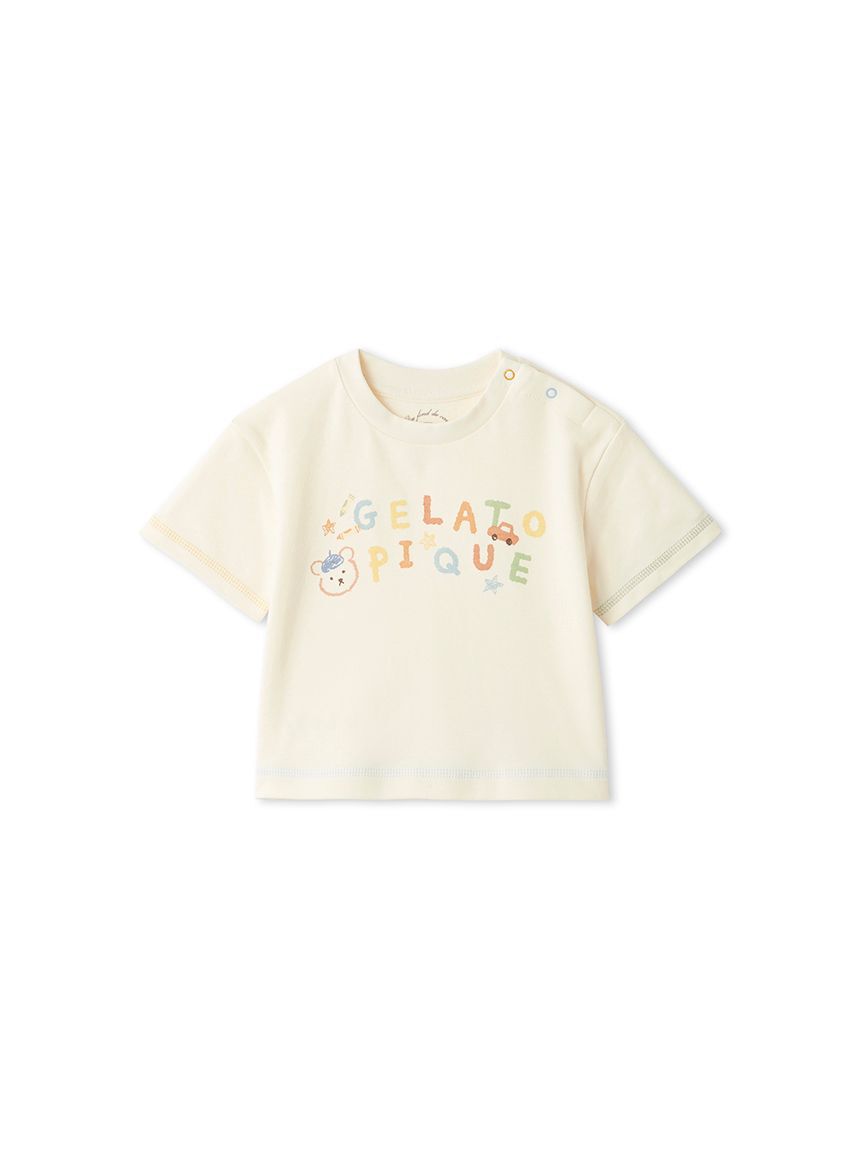 GELATO PIQUE KIDS & BABY「【BABY】ドローイングベアワンポイントTシャツ」|その他ベビーウェア|