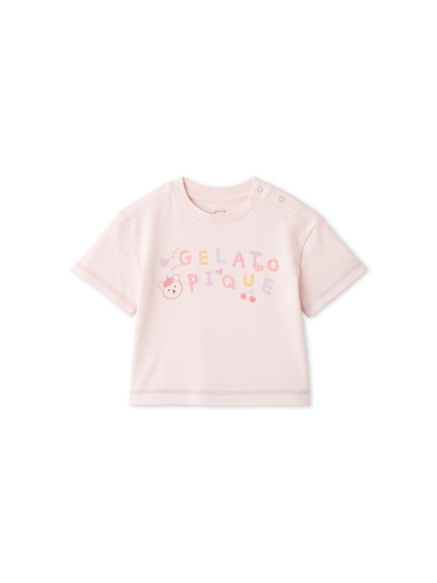 GELATO PIQUE KIDS & BABY「【BABY】ドローイングベアワンポイントTシャツ」|その他ベビーウェア|