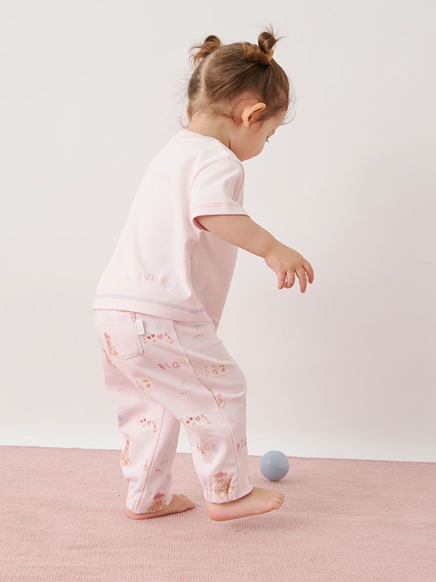 GELATO PIQUE KIDS & BABY「【BABY】ドローイングベアワンポイントTシャツ」|その他ベビーウェア|