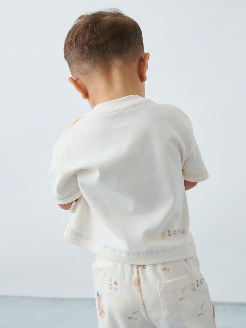 GELATO PIQUE KIDS & BABY「【BABY】ドローイングベアワンポイントTシャツ」|その他ベビーウェア|
