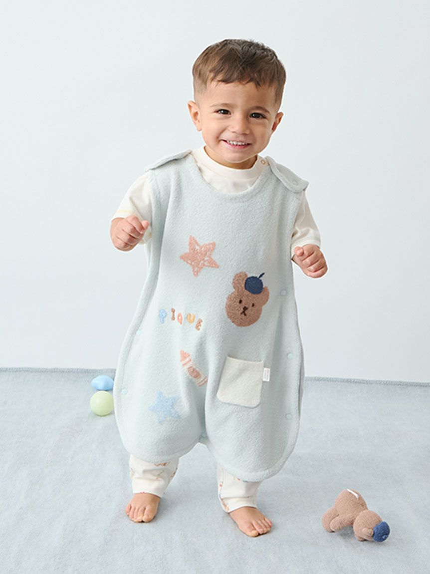 GELATO PIQUE KIDS & BABY「【BABY】エアリーモコドローイングベアスリーパー」|その他ベビー用品|