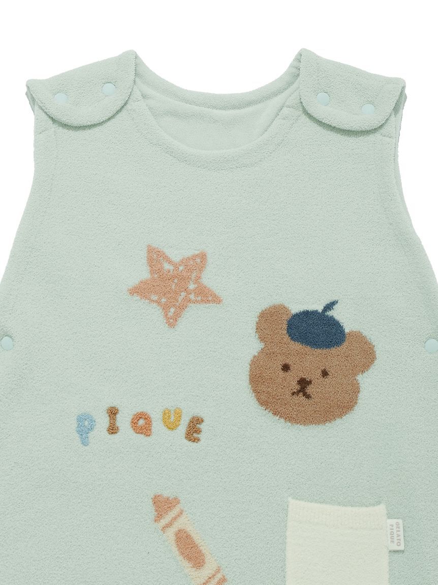 GELATO PIQUE KIDS & BABY「【BABY】エアリーモコドローイングベアスリーパー」|その他ベビー用品|