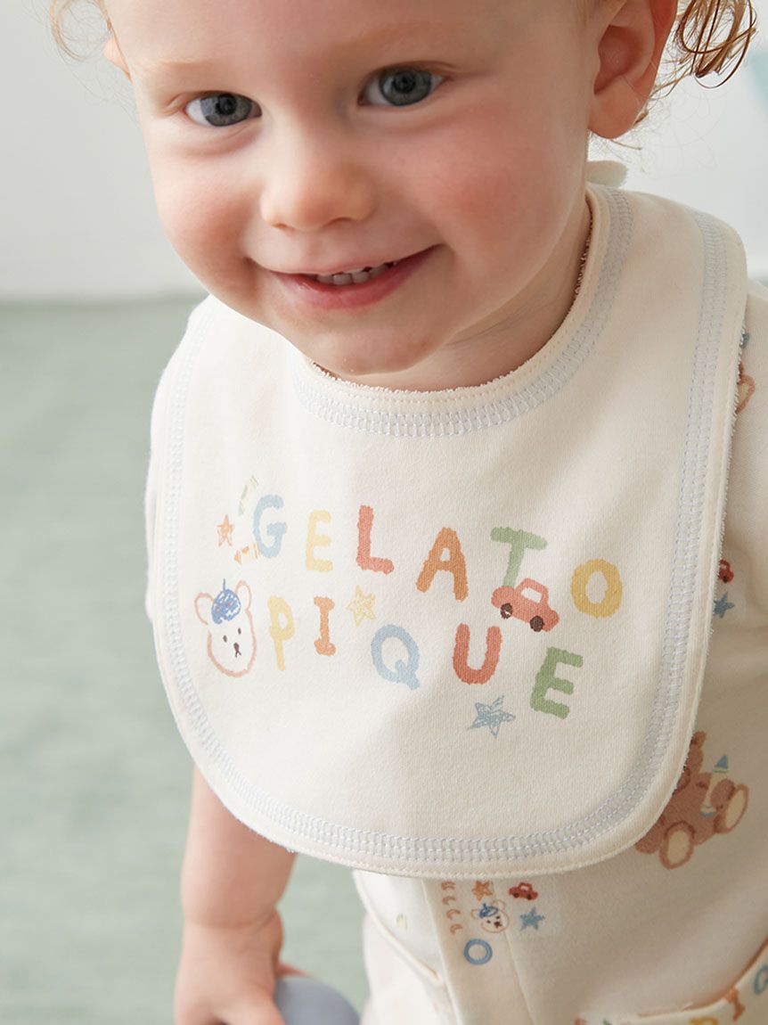 GELATO PIQUE KIDS & BABY「【BABY】ドローイングベアワンポイントスタイ」|スタイ|CRM