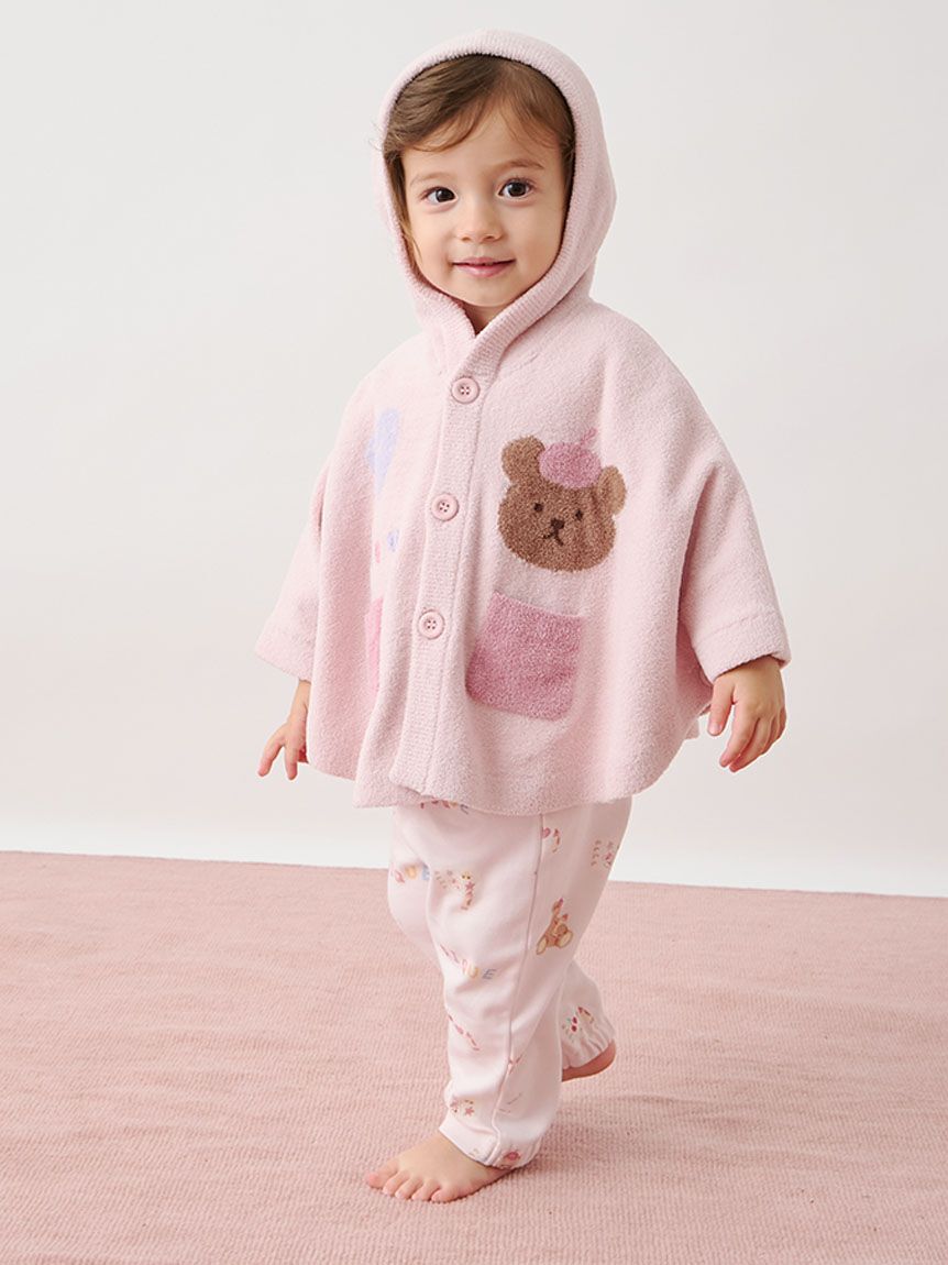 GELATO PIQUE KIDS & BABY「【BABY】エアリーモコドローイングベアポンチョ」|その他ベビーウェア|