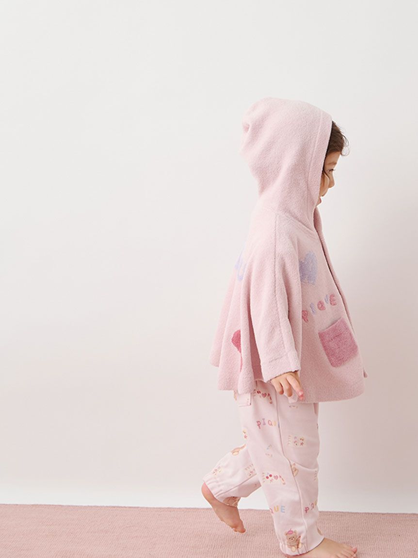 GELATO PIQUE KIDS & BABY「【BABY】エアリーモコドローイングベアポンチョ」|その他ベビーウェア|