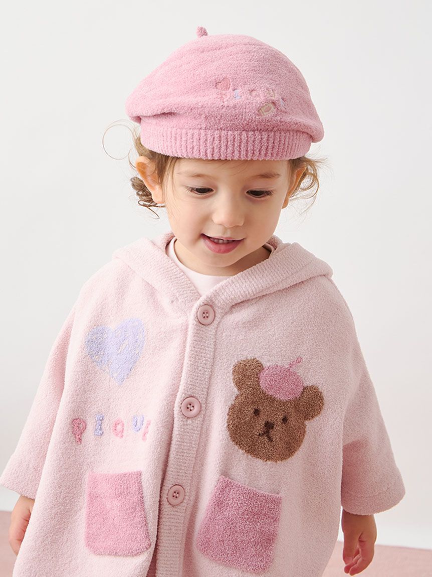 GELATO PIQUE KIDS & BABY「【BABY】エアリーモコドローイングベアポンチョ」|その他ベビーウェア|