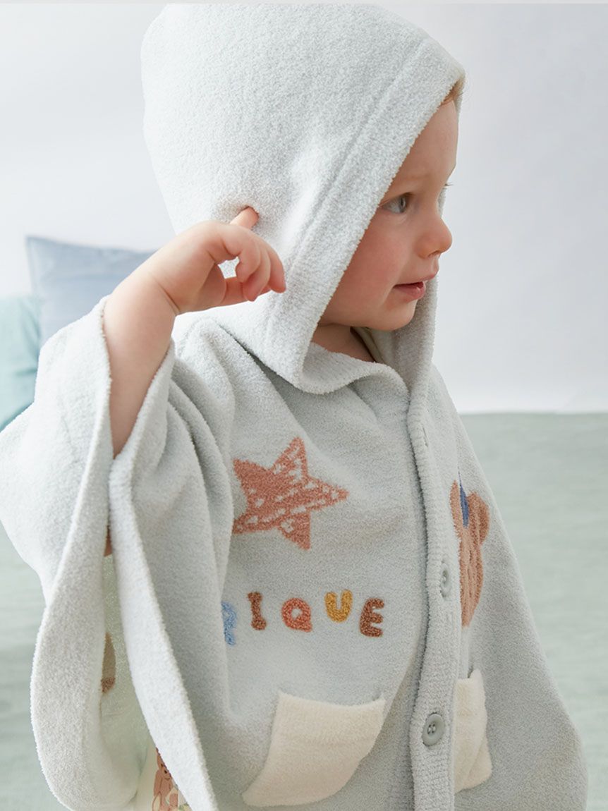 GELATO PIQUE KIDS & BABY「【BABY】エアリーモコドローイングベアポンチョ」|その他ベビーウェア|