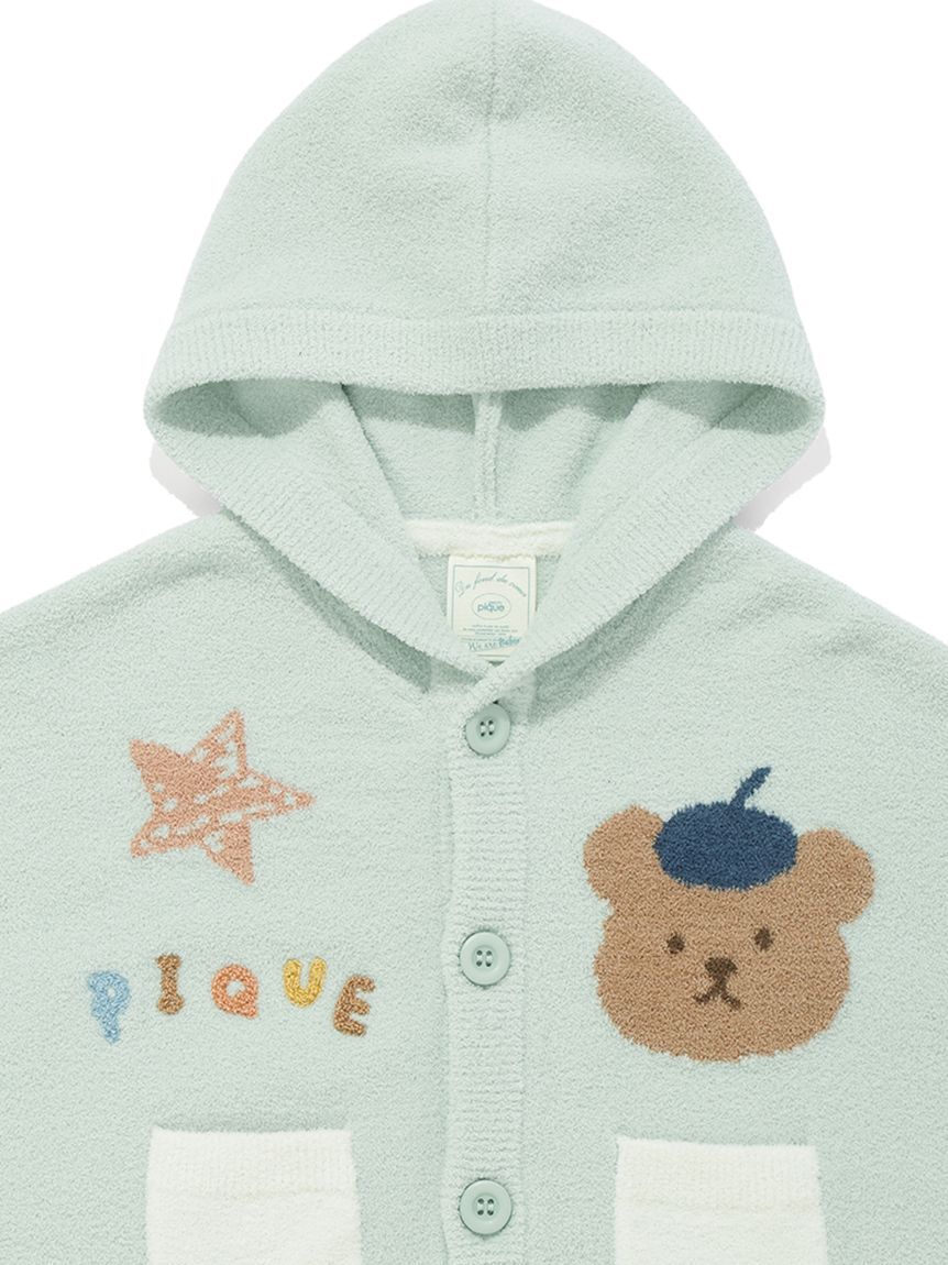 GELATO PIQUE KIDS & BABY「【BABY】エアリーモコドローイングベアポンチョ」|その他ベビーウェア|