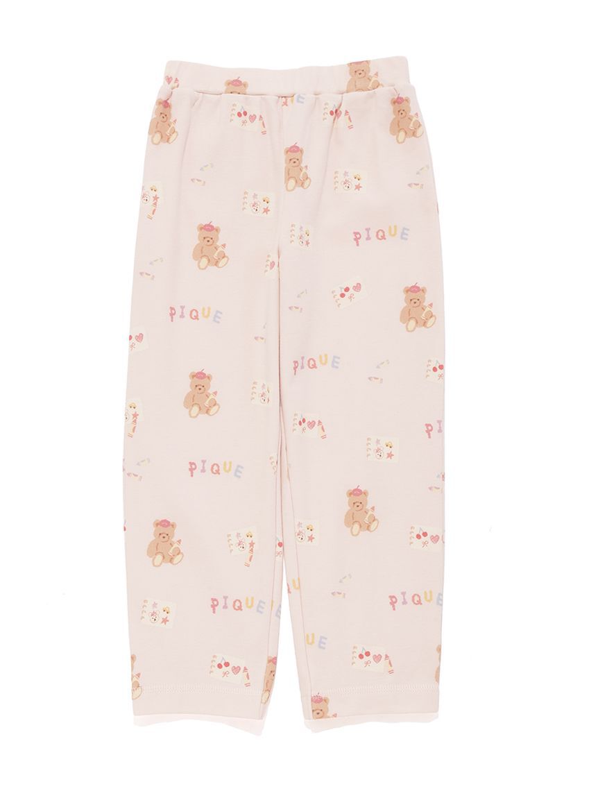 GELATO PIQUE KIDS & BABY「【KIDS】ドローイングベア柄ロングパンツ」|ルームウェア|